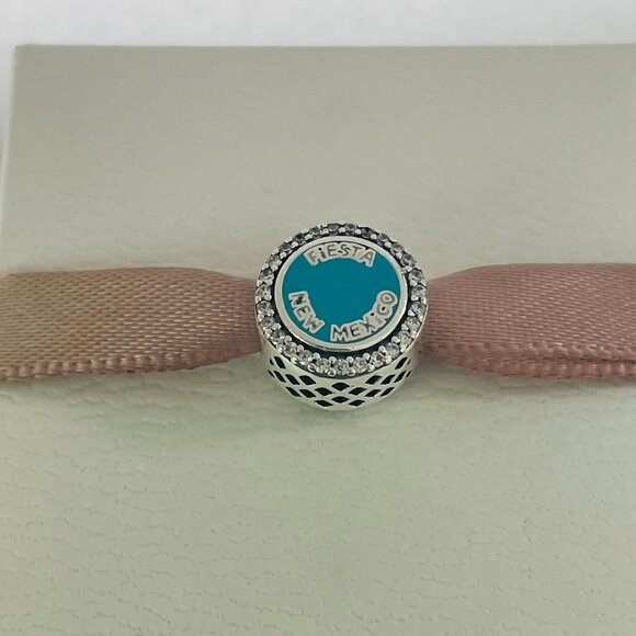 PANDORA New Mexico Charm Fiesta Hot air balloon Bead Button Charm - Picture 4 of 4